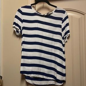 Banana Republic Blue and white wide stripes